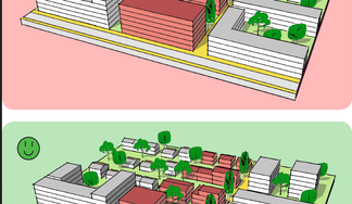 Aperçu d'un plan de quartier en 3D